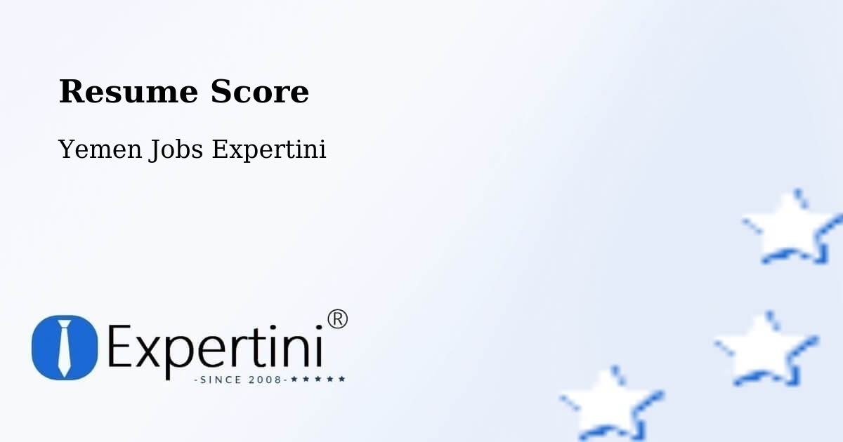 Resume Score & Job Description Match Tool – Daw'An - Yemen Jobs Expertini